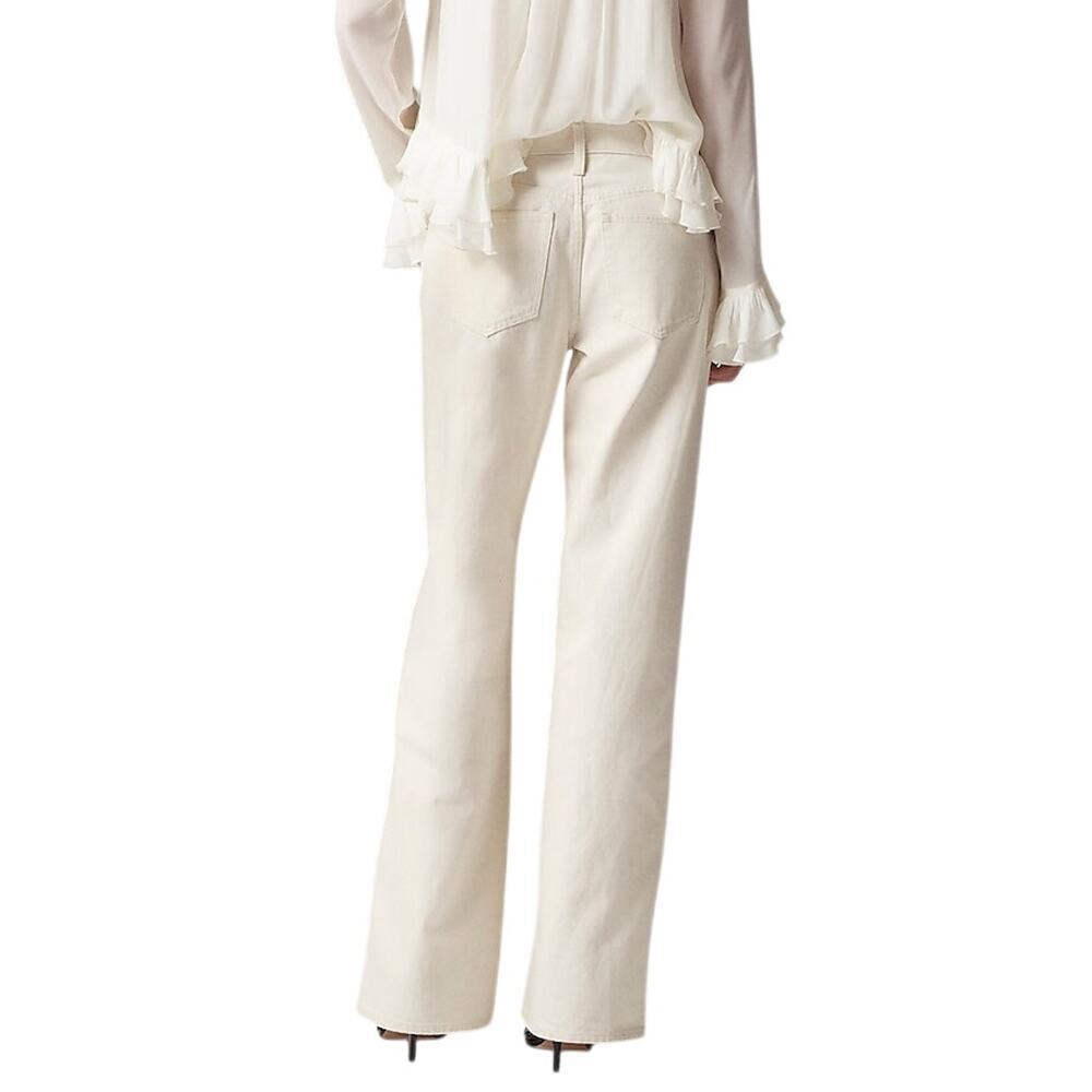 J.Crew Lower-rise Wide-leg 1984 Rigid Jean in Ecru Wash CD128 size 32 NWT - Picture 4 of 7